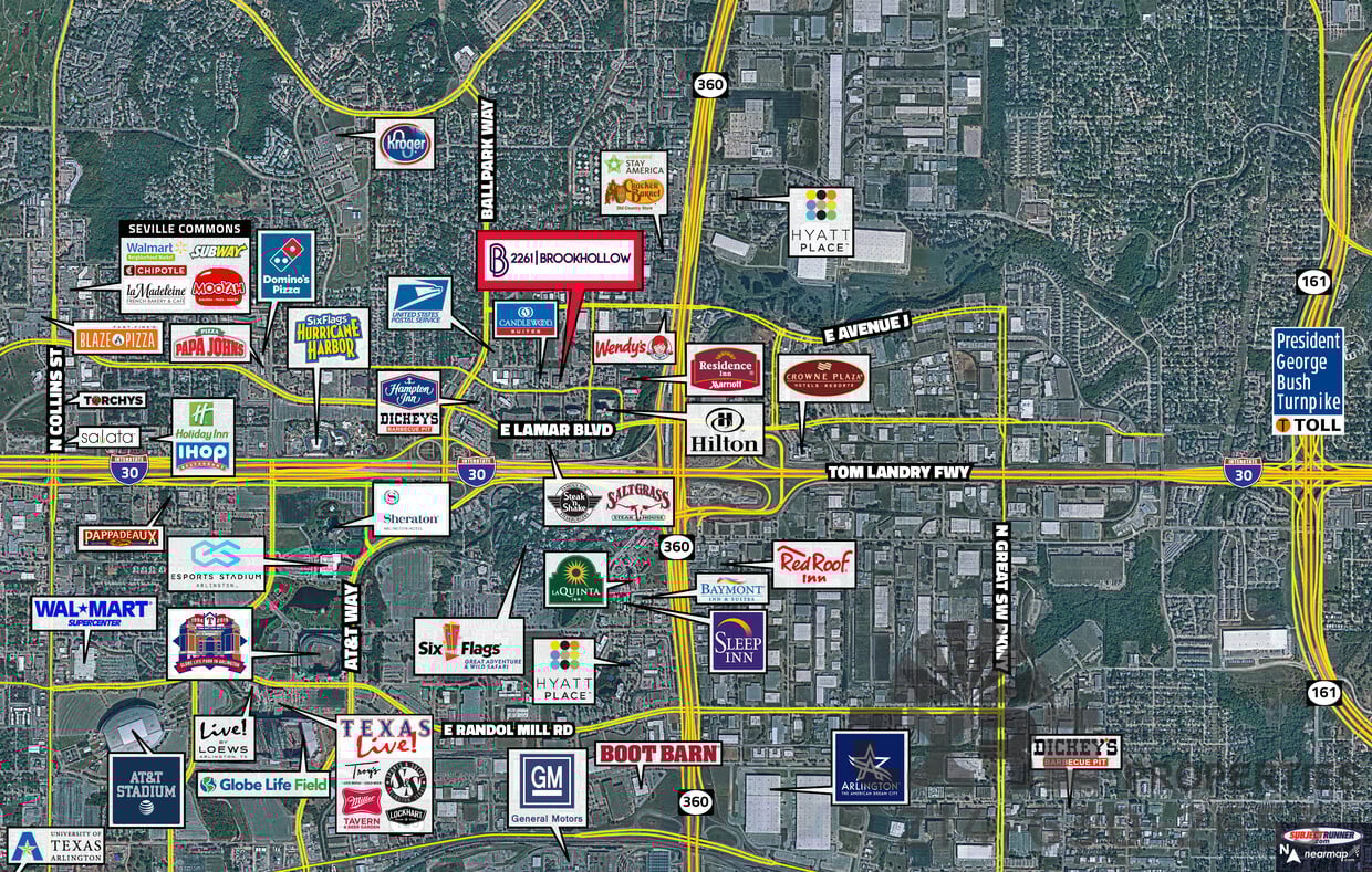 2261 Brookhollow Centre Amenity Map